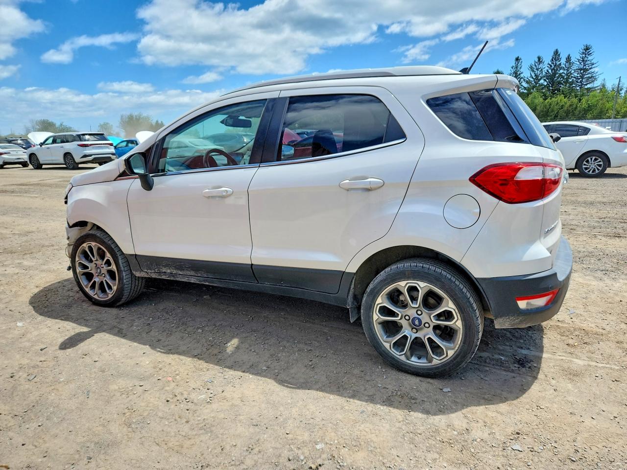 2018 Ford Ecosport Titanium White vin: MAJ6P1WL7JC159701