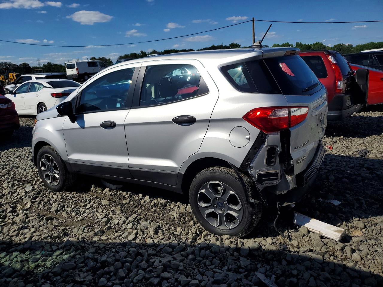 2020 Ford Ecosport S Silver vin: MAJ6S3FL0LC382594