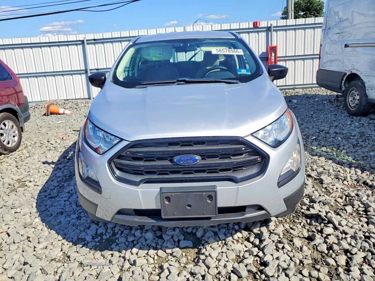 2020 Ford Ecosport S Silver vin: MAJ6S3FL0LC382594