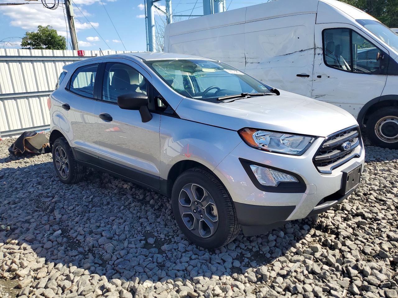 2020 Ford Ecosport S Silver vin: MAJ6S3FL0LC382594