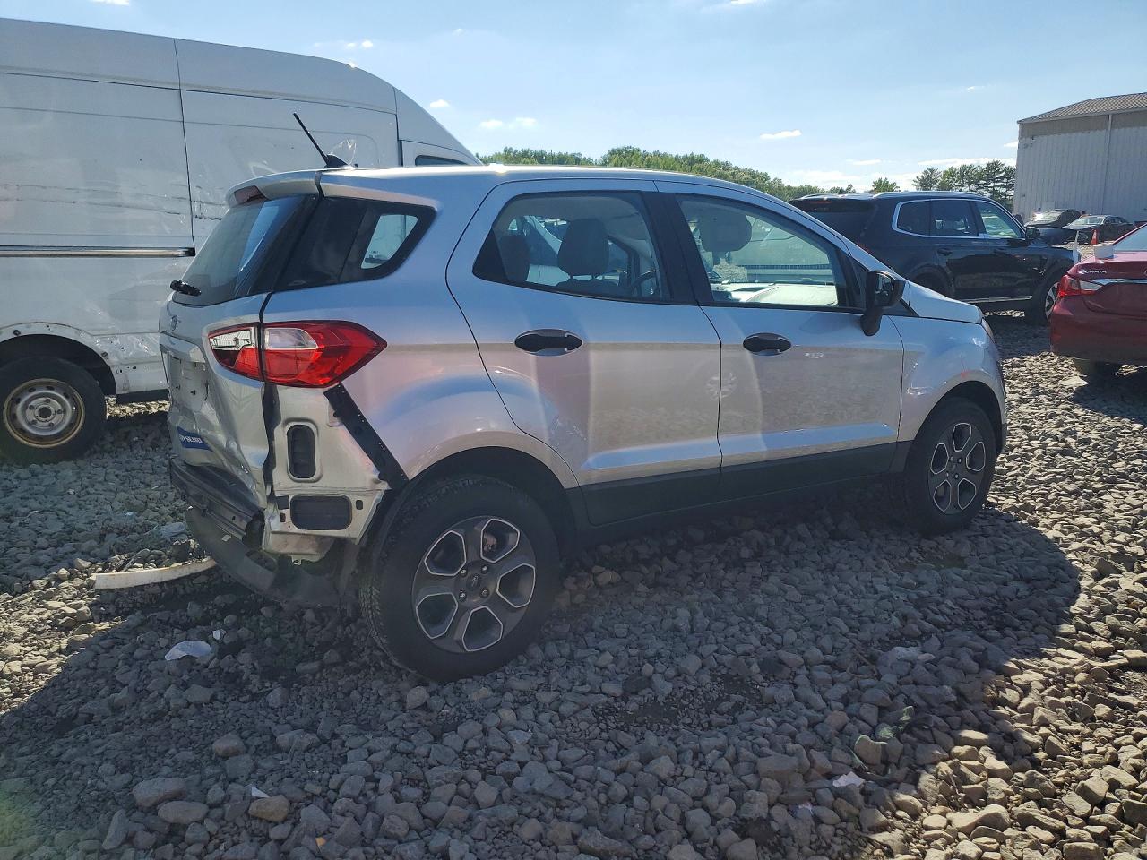 2020 Ford Ecosport S Silver vin: MAJ6S3FL0LC382594