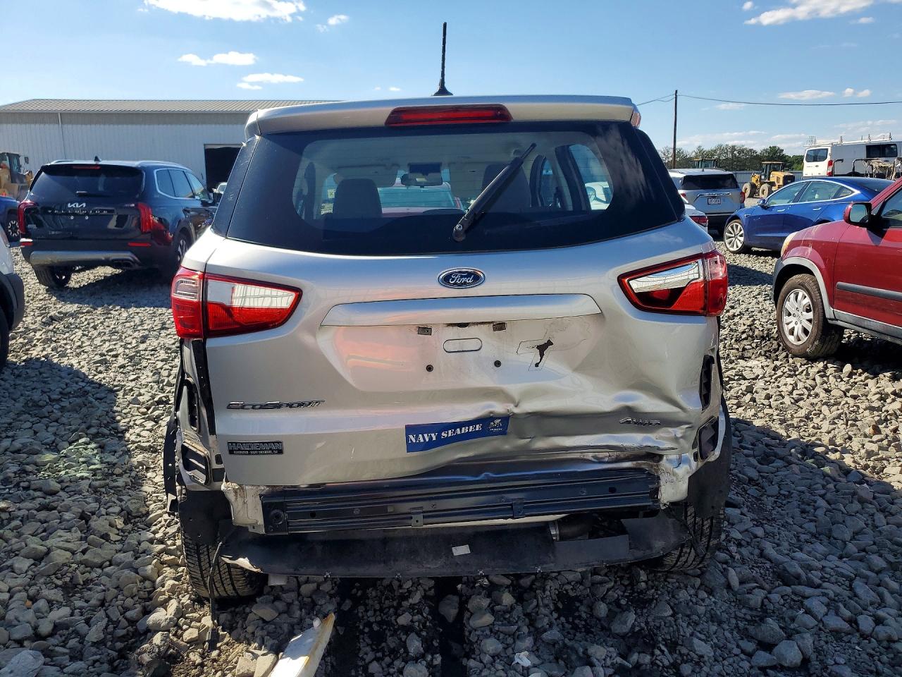 2020 Ford Ecosport S Silver vin: MAJ6S3FL0LC382594