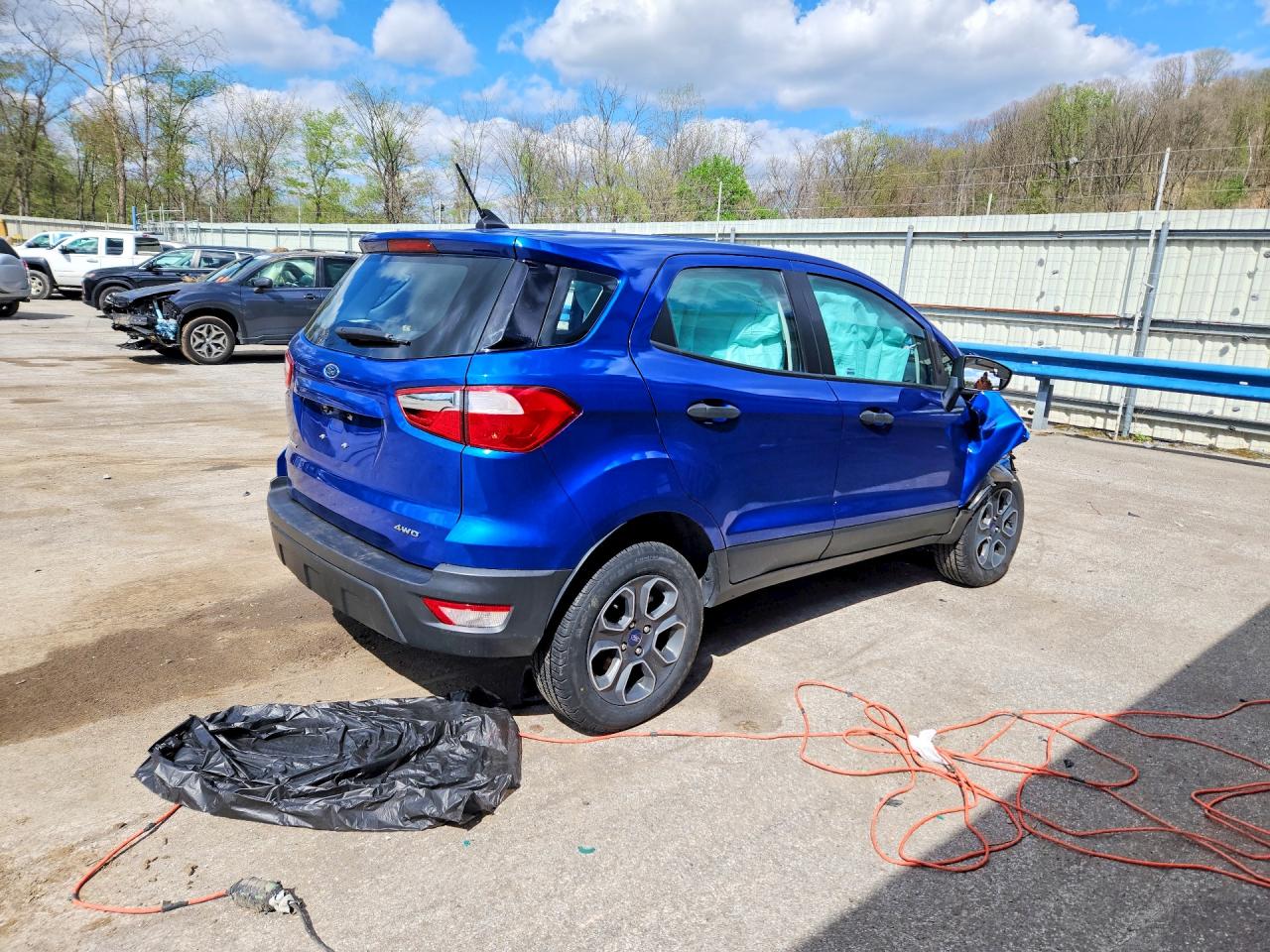 2020 Ford Ecosport S Blue vin: MAJ6S3FL2LC336913