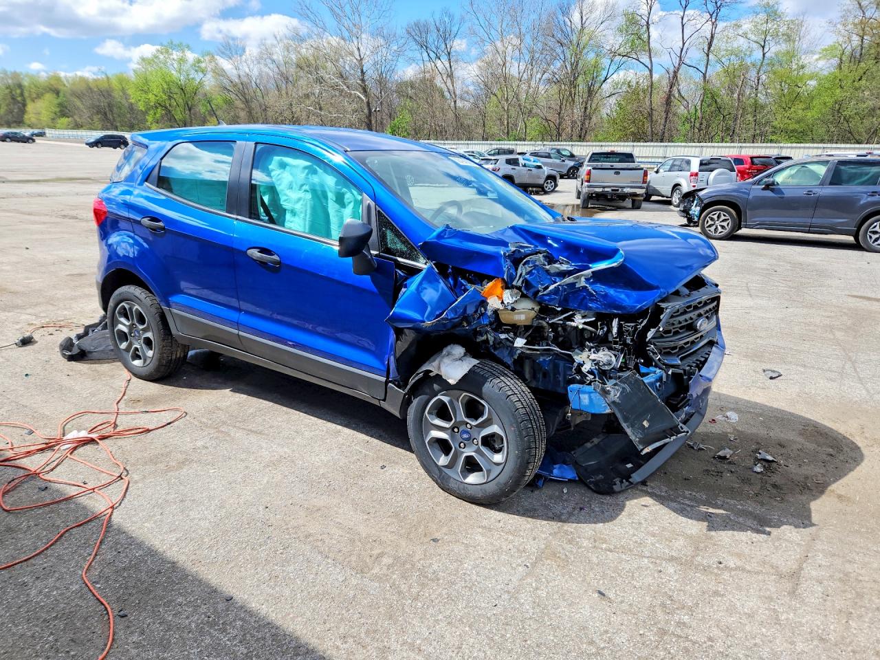 2020 Ford Ecosport S Blue vin: MAJ6S3FL2LC336913