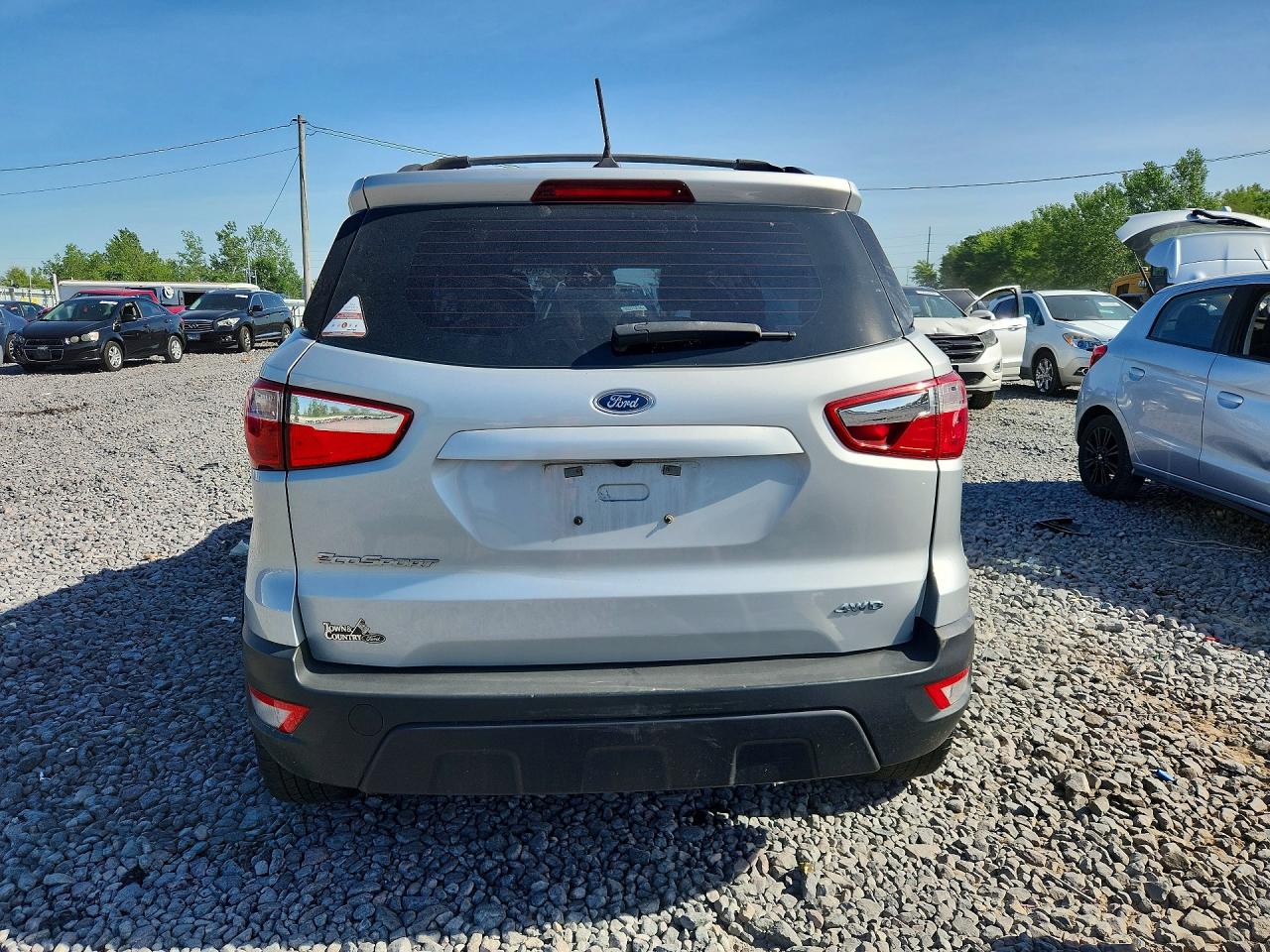 2020 Ford Ecosport S Silver vin: MAJ6S3FL2LC370074