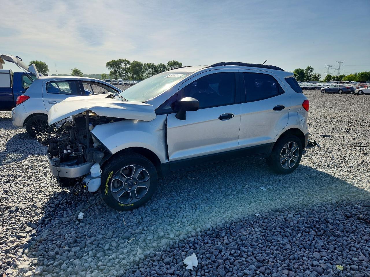 2020 Ford Ecosport S Silver vin: MAJ6S3FL2LC370074