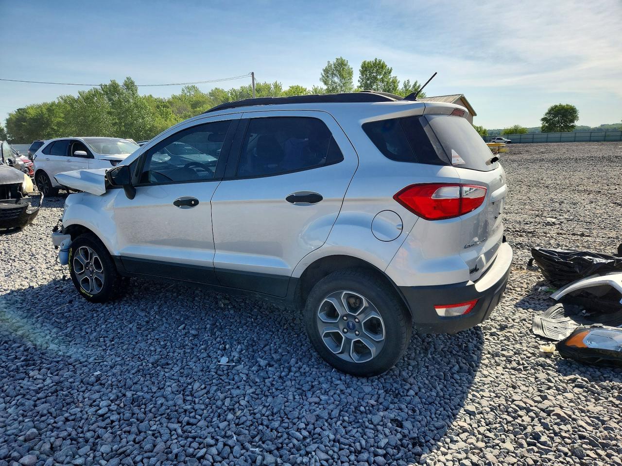2020 Ford Ecosport S Silver vin: MAJ6S3FL2LC370074