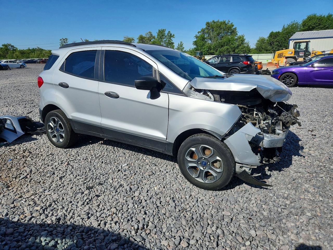 2020 Ford Ecosport S Silver vin: MAJ6S3FL2LC370074