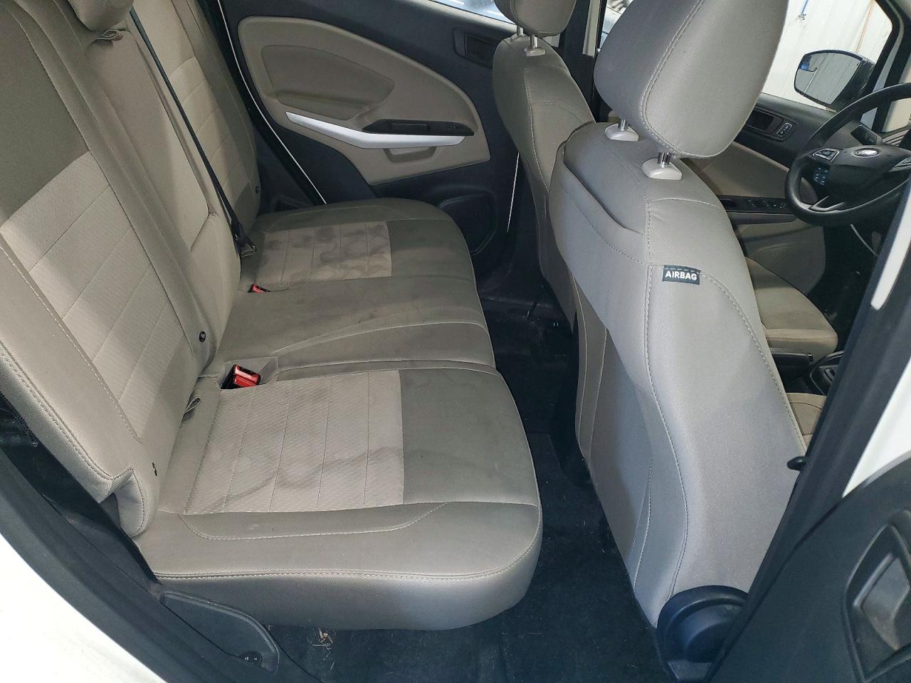 2022 Ford Ecosport S White vin: MAJ6S3FL3NC475855