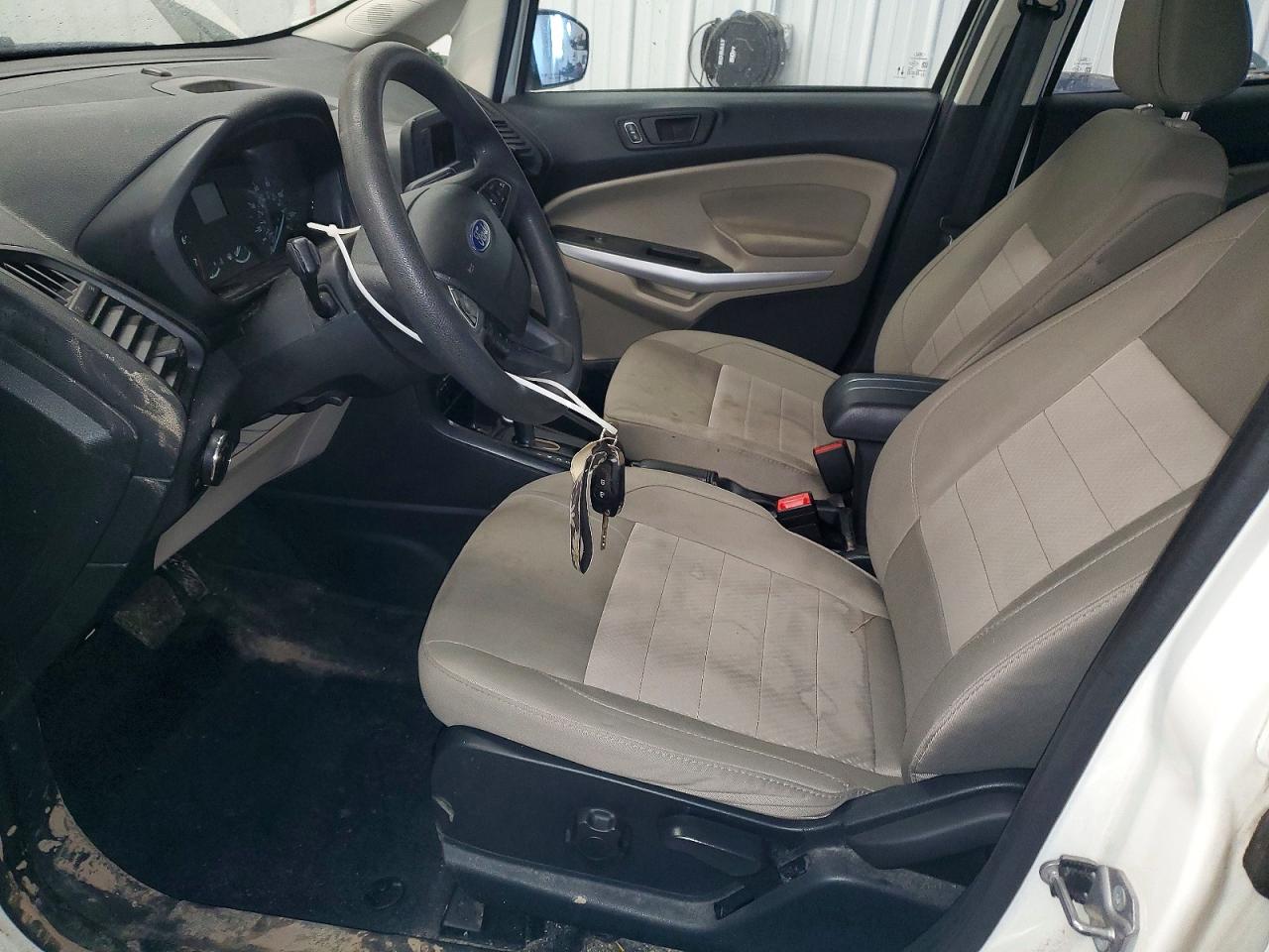 2022 Ford Ecosport S White vin: MAJ6S3FL3NC475855