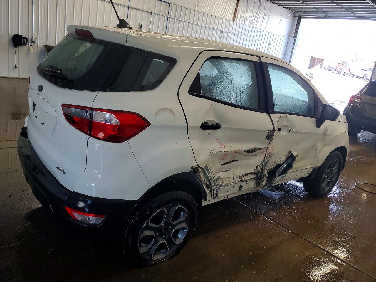 2022 Ford Ecosport S White vin: MAJ6S3FL3NC475855