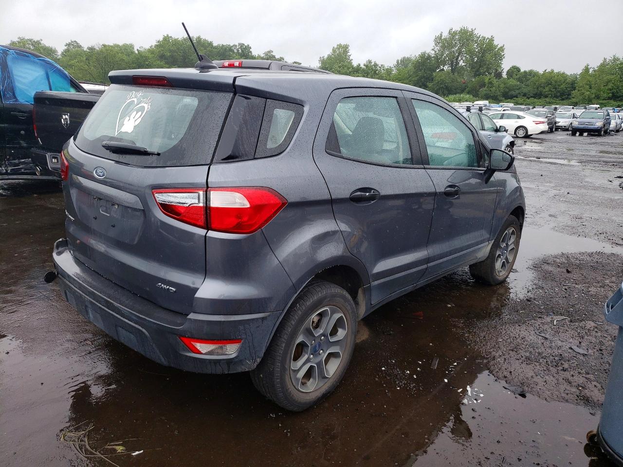 2021 Ford Ecosport S Gray vin: MAJ6S3FL4MC409636