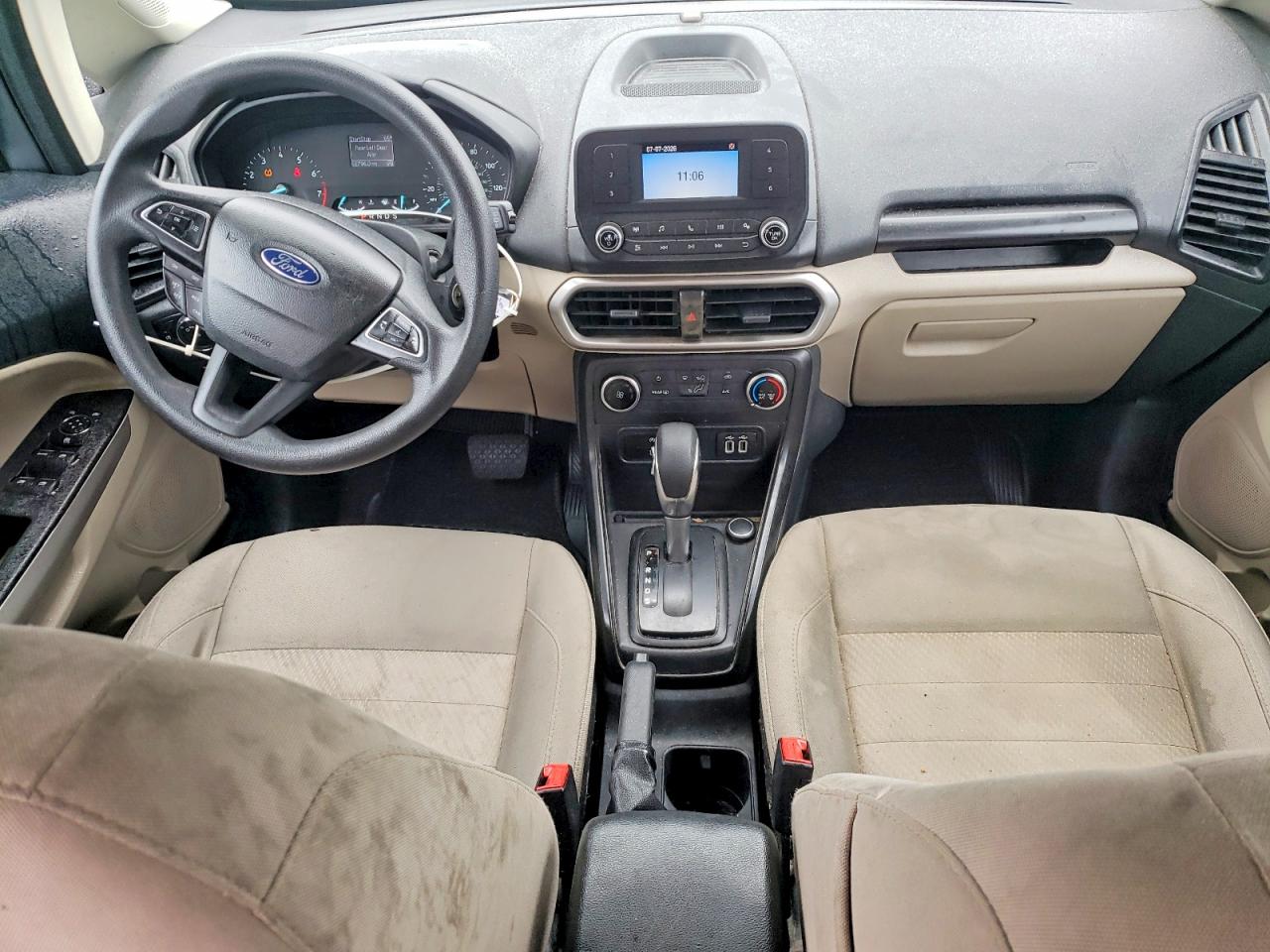 2021 Ford Ecosport S Gray vin: MAJ6S3FL4MC409636