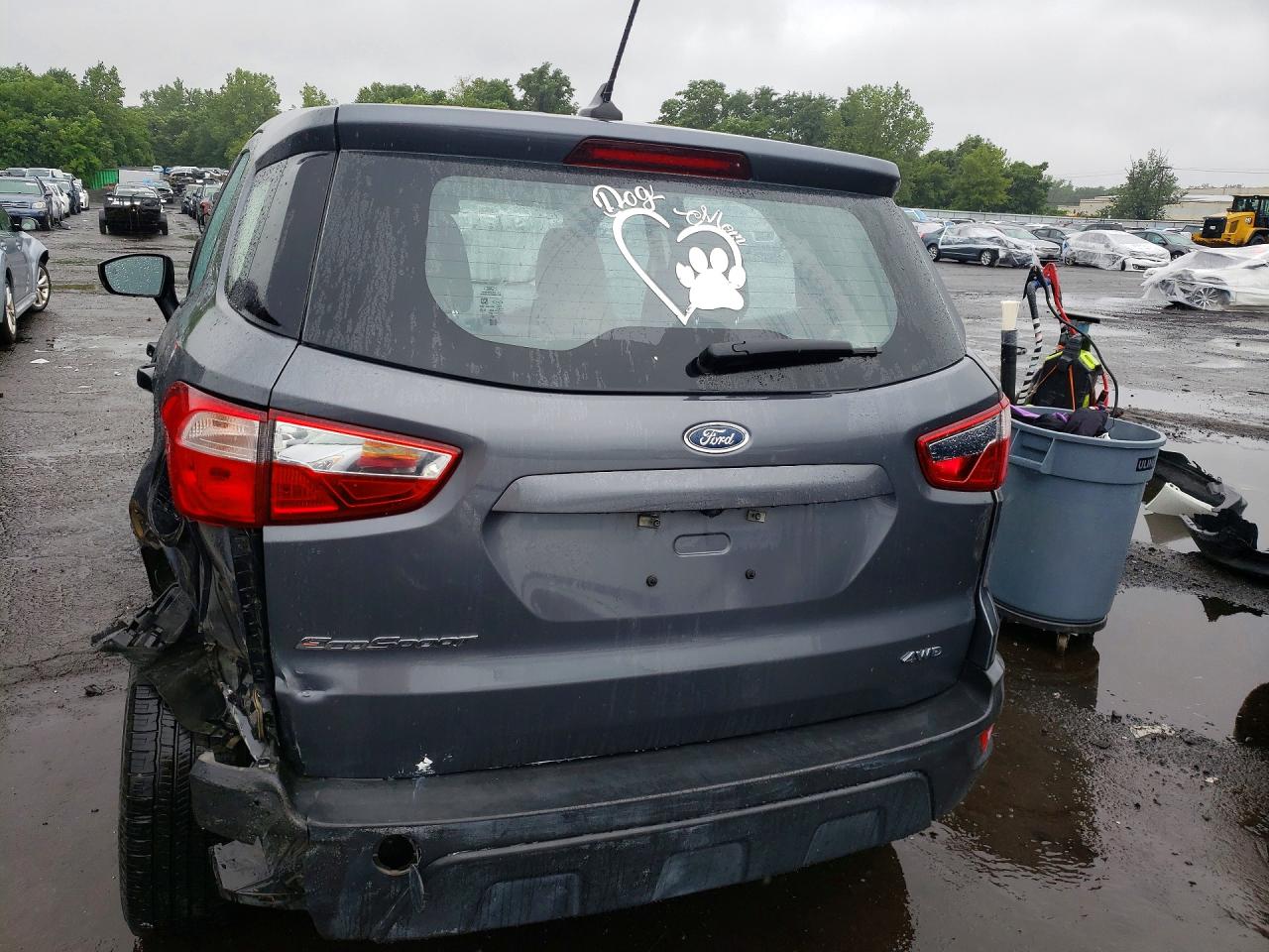 2021 Ford Ecosport S Gray vin: MAJ6S3FL4MC409636