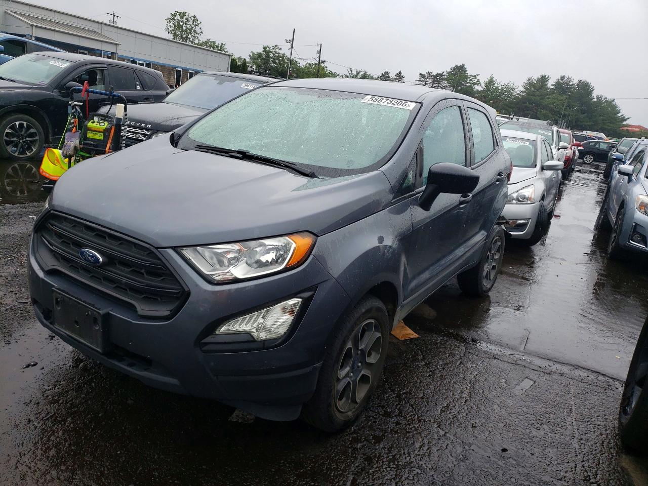 2021 Ford Ecosport S Gray vin: MAJ6S3FL4MC409636