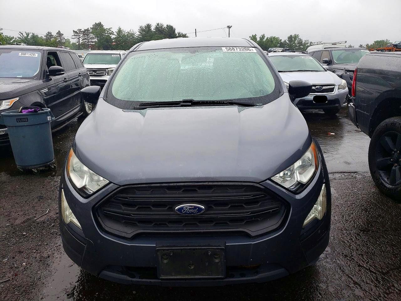 2021 Ford Ecosport S Gray vin: MAJ6S3FL4MC409636