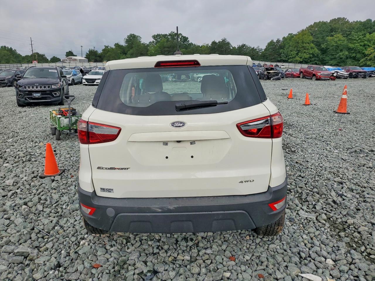 2022 Ford Ecosport S White vin: MAJ6S3FL4NC457266