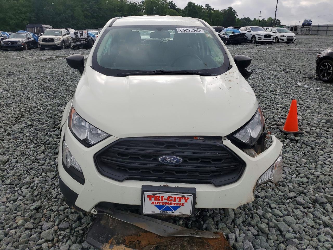 2022 Ford Ecosport S White vin: MAJ6S3FL4NC457266