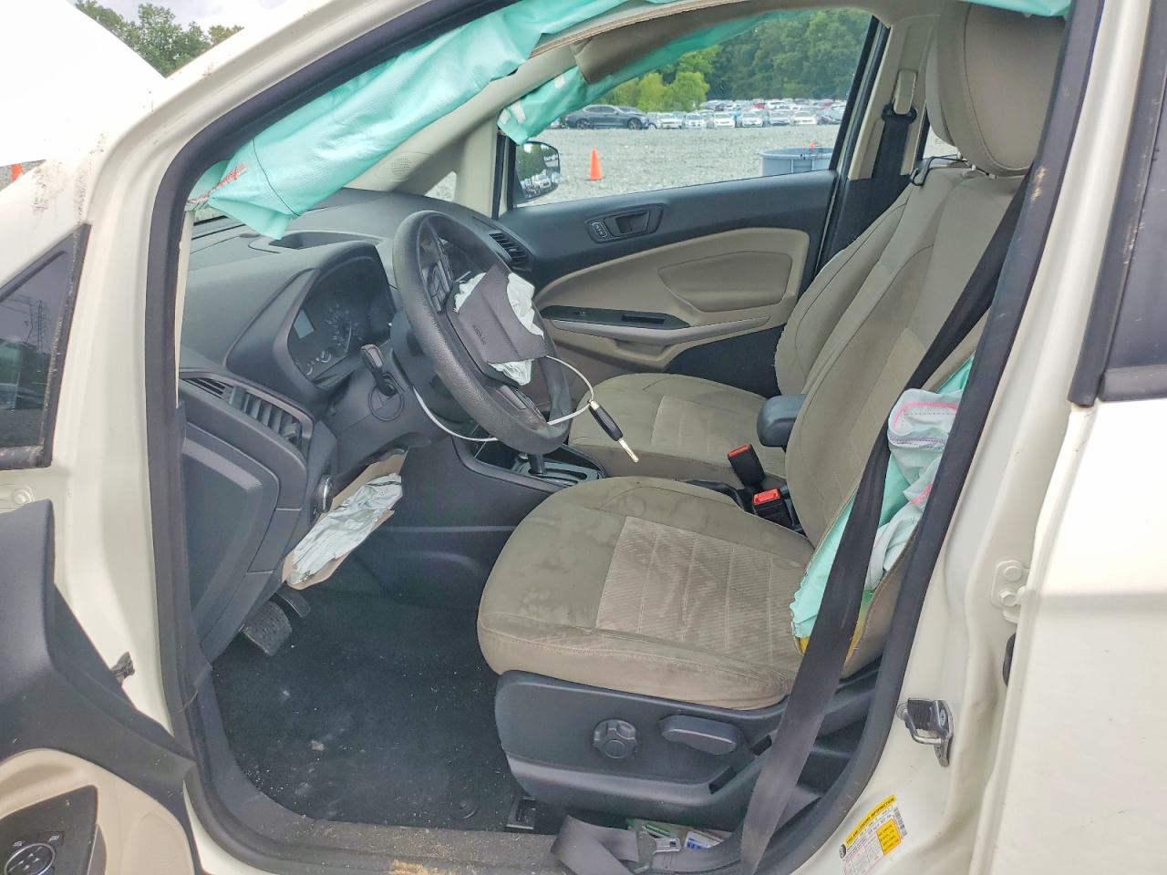 2022 Ford Ecosport S White vin: MAJ6S3FL4NC457266