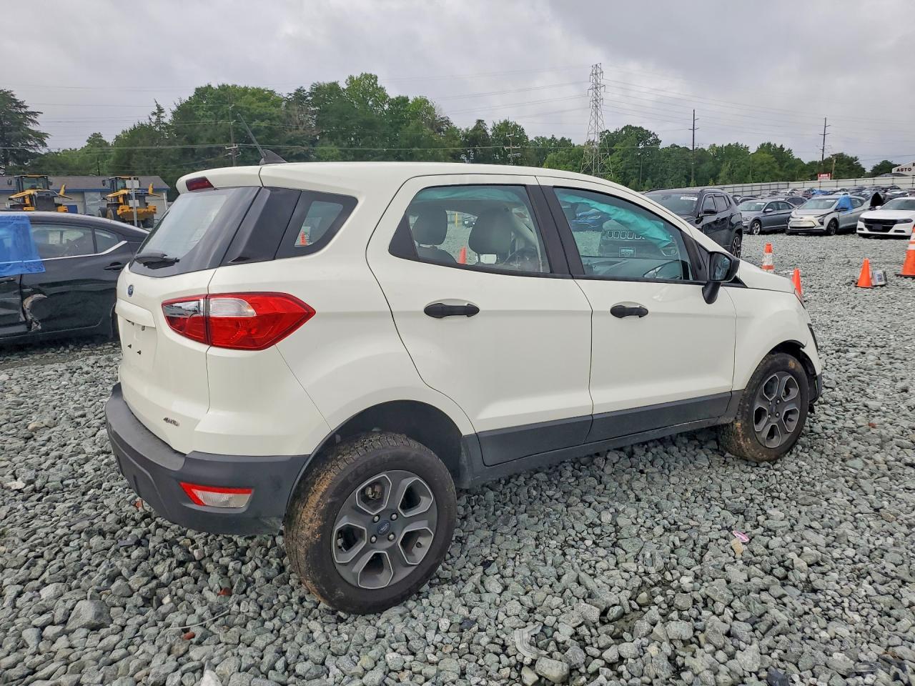 2022 Ford Ecosport S White vin: MAJ6S3FL4NC457266