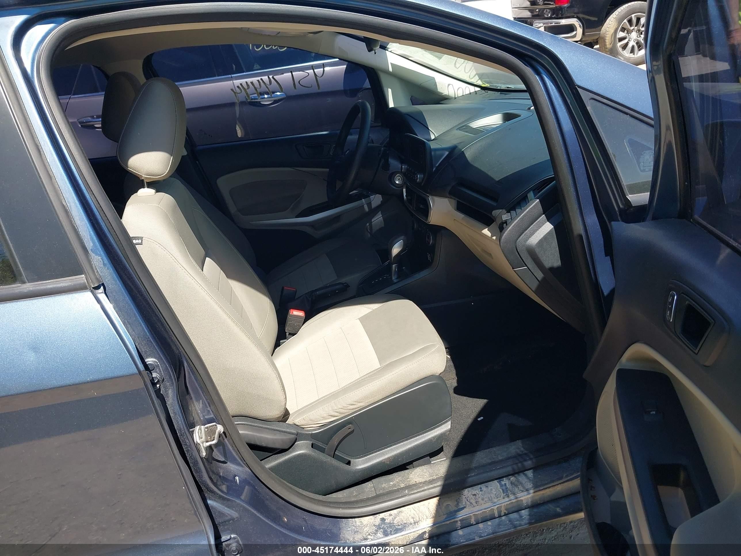 2021 Ford Ecosport S Синий vin: MAJ6S3FL5MC432133