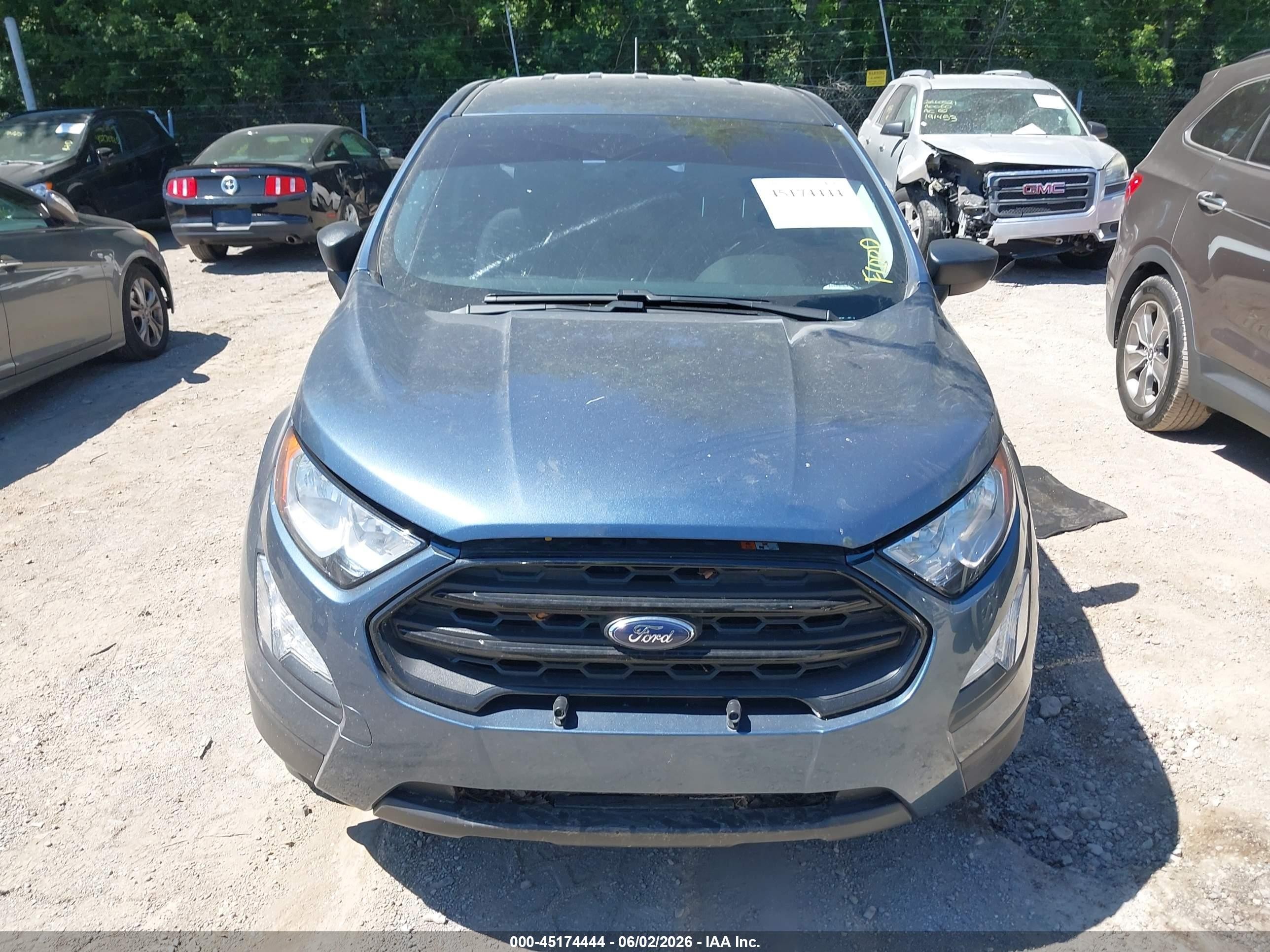 2021 Ford Ecosport S Синий vin: MAJ6S3FL5MC432133