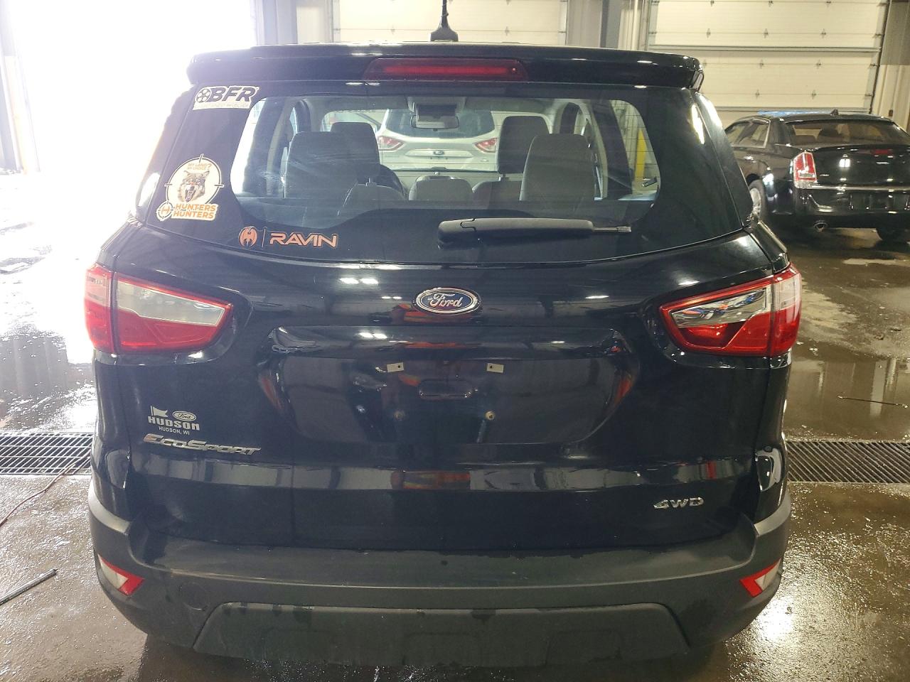 2020 Ford Ecosport S Black vin: MAJ6S3FL6LC383278
