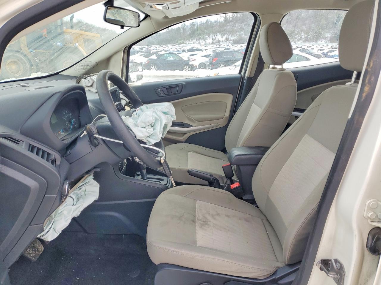 2020 Ford Ecosport S White vin: MAJ6S3FL8LC383590