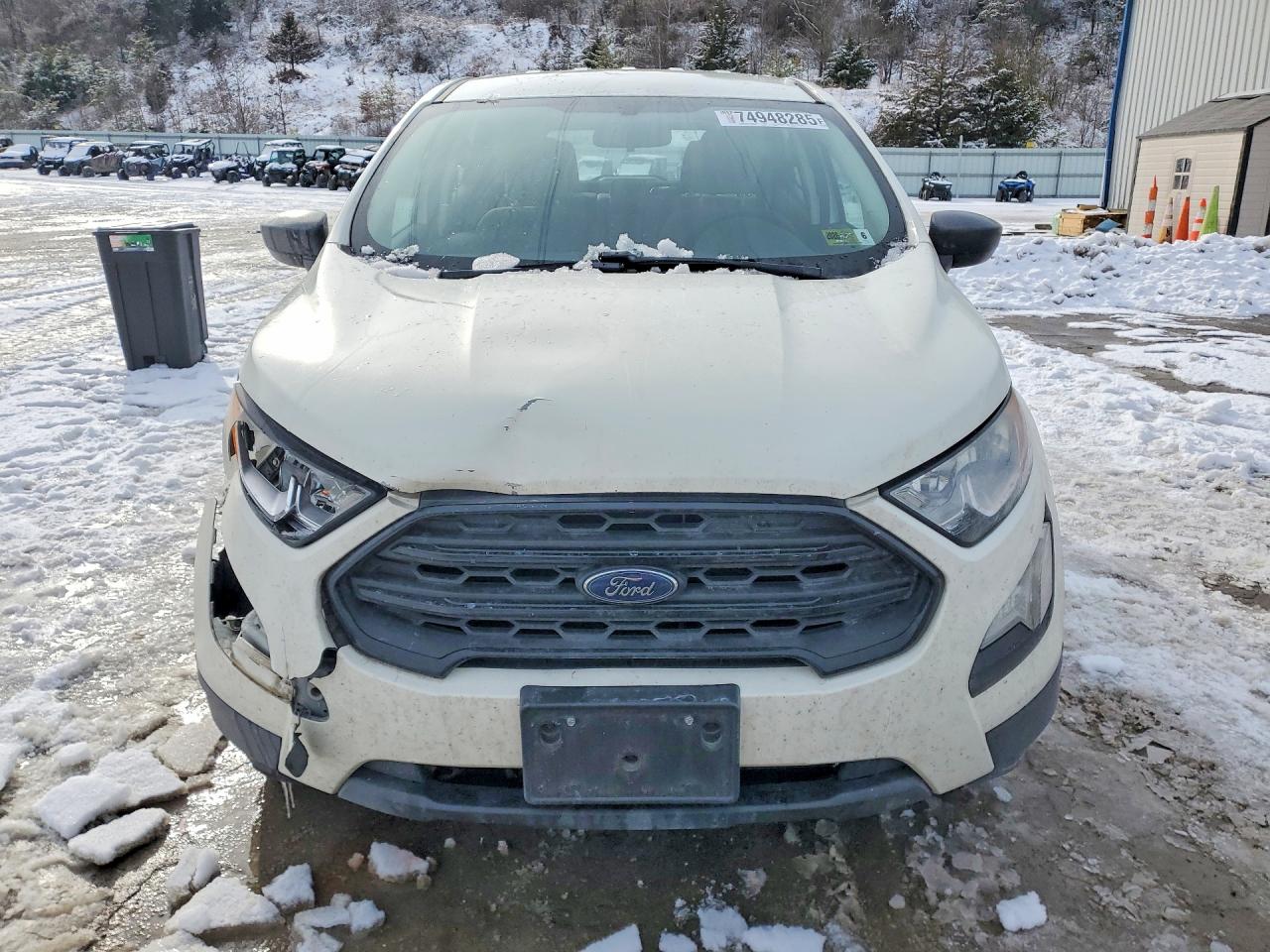 2020 Ford Ecosport S White vin: MAJ6S3FL8LC383590