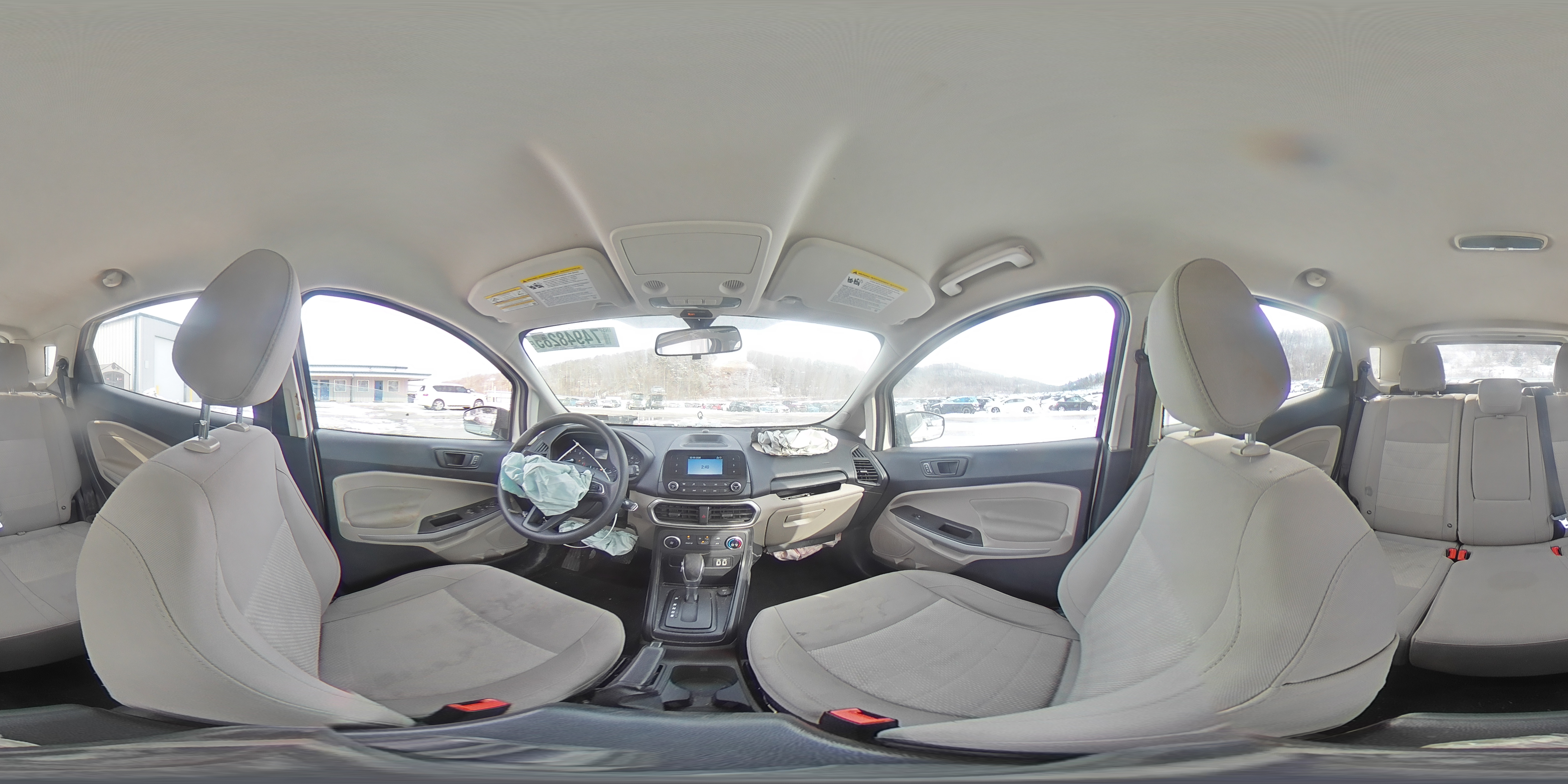 2020 Ford Ecosport S White vin: MAJ6S3FL8LC383590