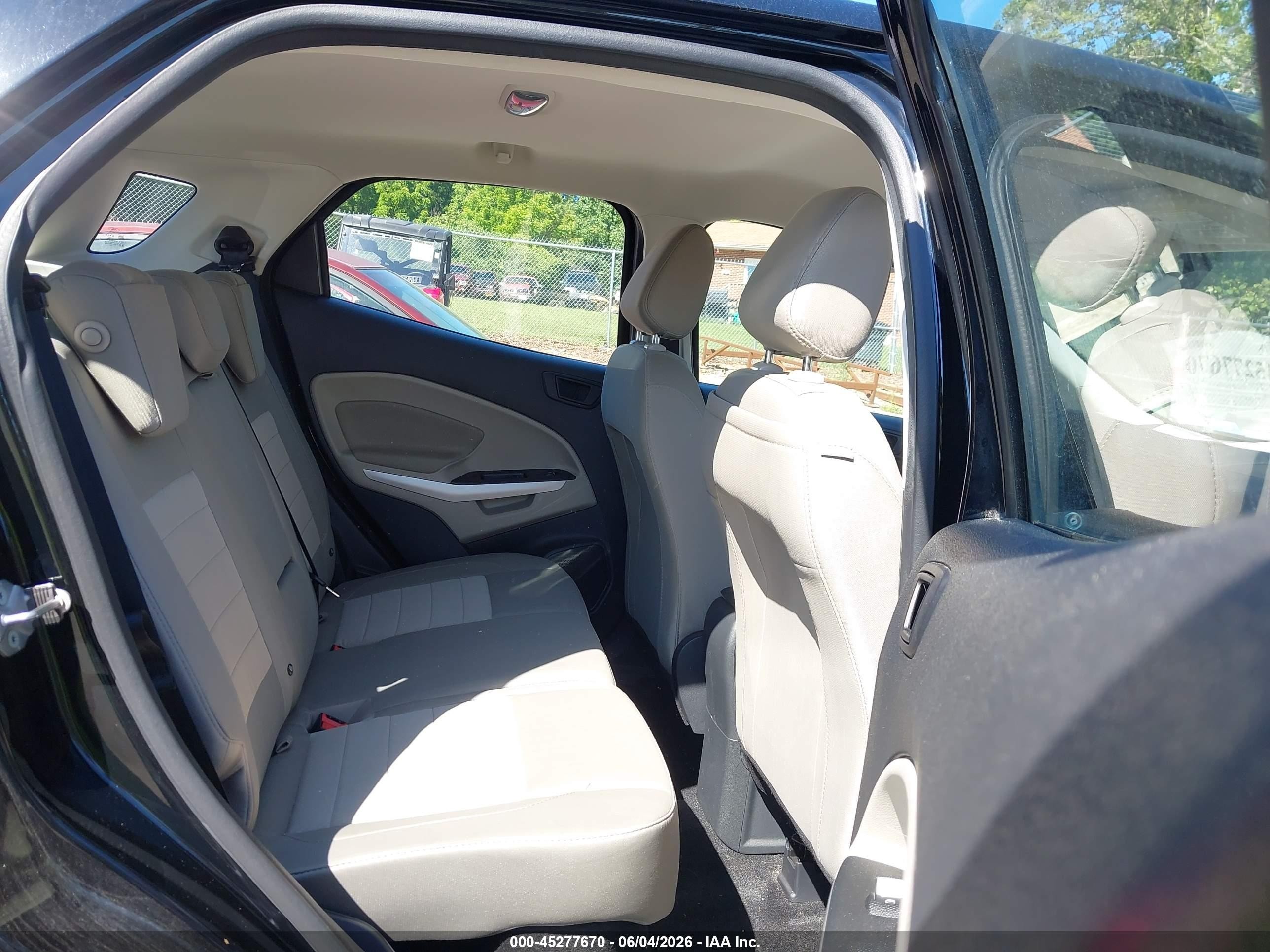 2022 Ford Ecosport S Black vin: MAJ6S3FL9NC475021