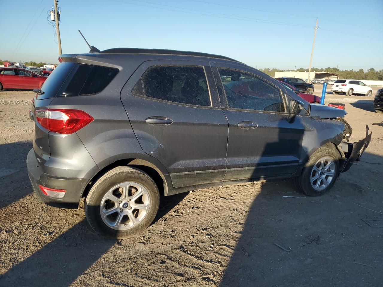 2022 Ford Ecosport Se Gray vin: MAJ6S3GL0NC473706