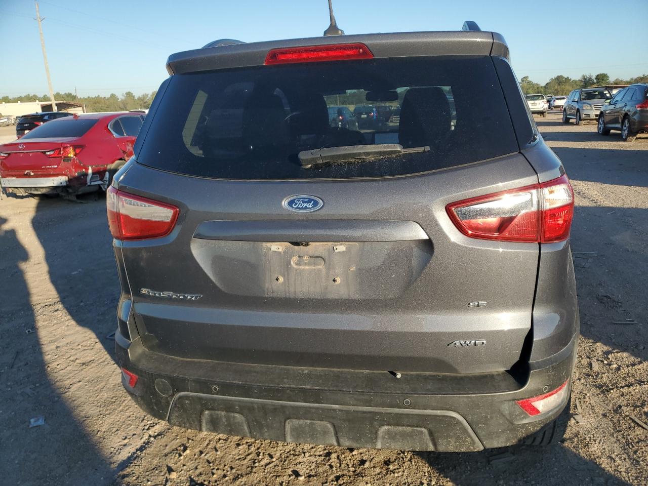 2022 Ford Ecosport Se Gray vin: MAJ6S3GL0NC473706