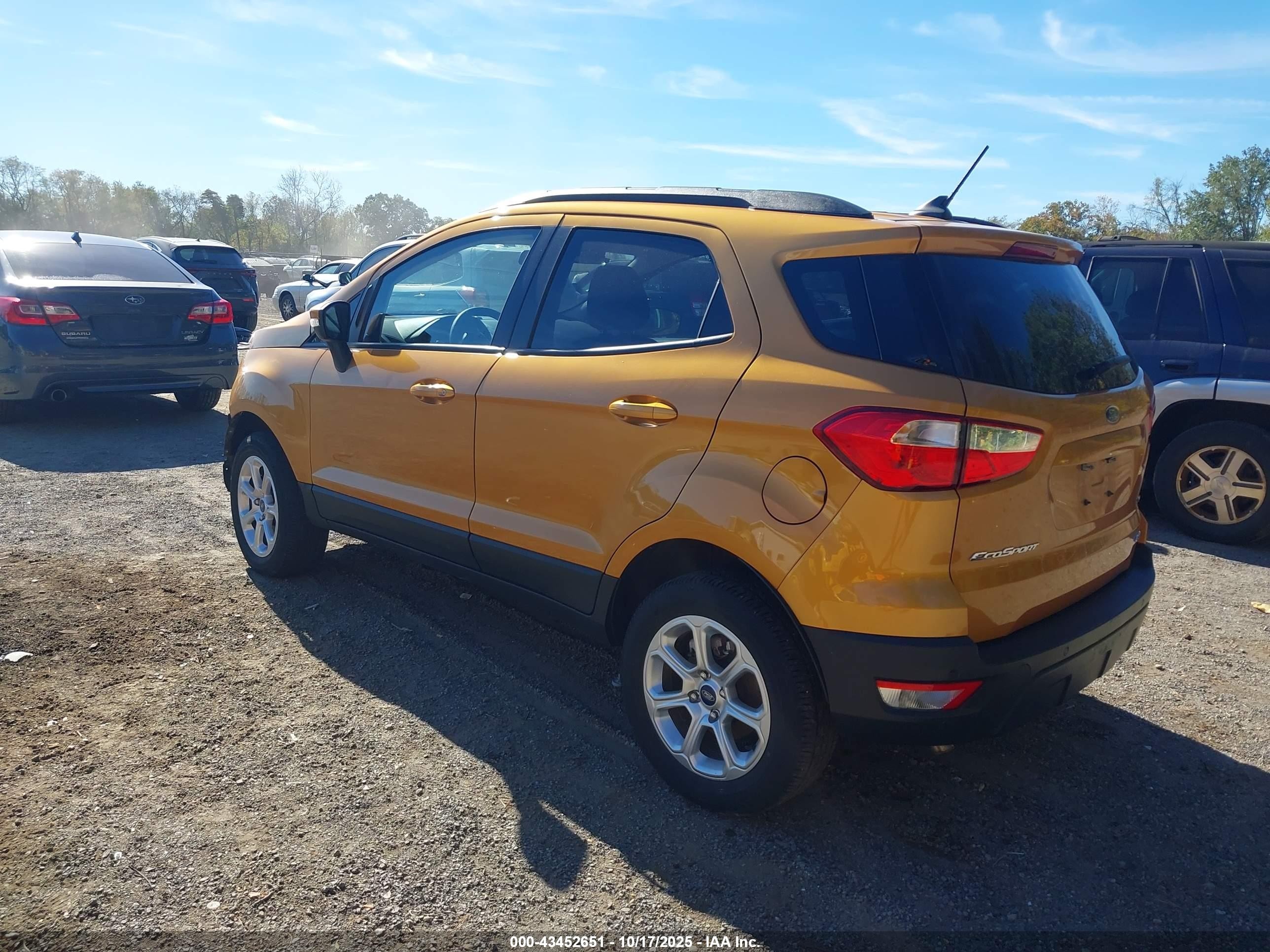 2022 Ford Ecosport Se Green vin: MAJ6S3GL1NC466635