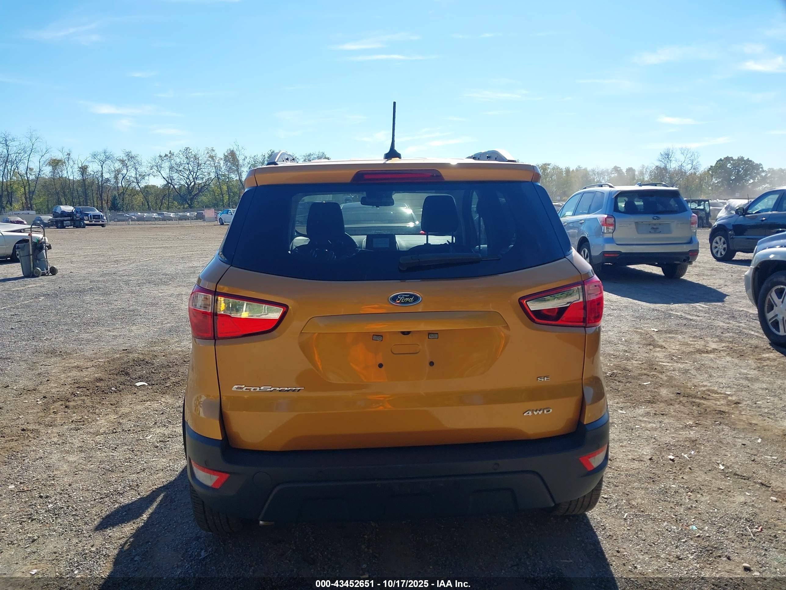 2022 Ford Ecosport Se Green vin: MAJ6S3GL1NC466635