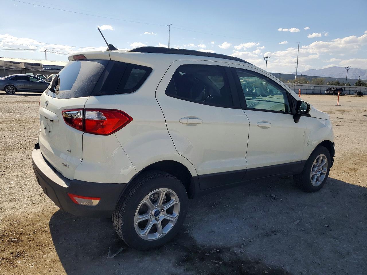 2021 Ford Ecosport Se White vin: MAJ6S3GL3MC410131