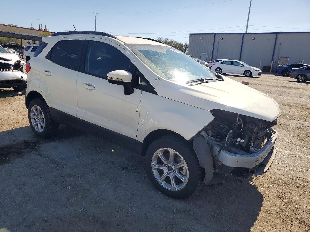 2021 Ford Ecosport Se White vin: MAJ6S3GL3MC410131