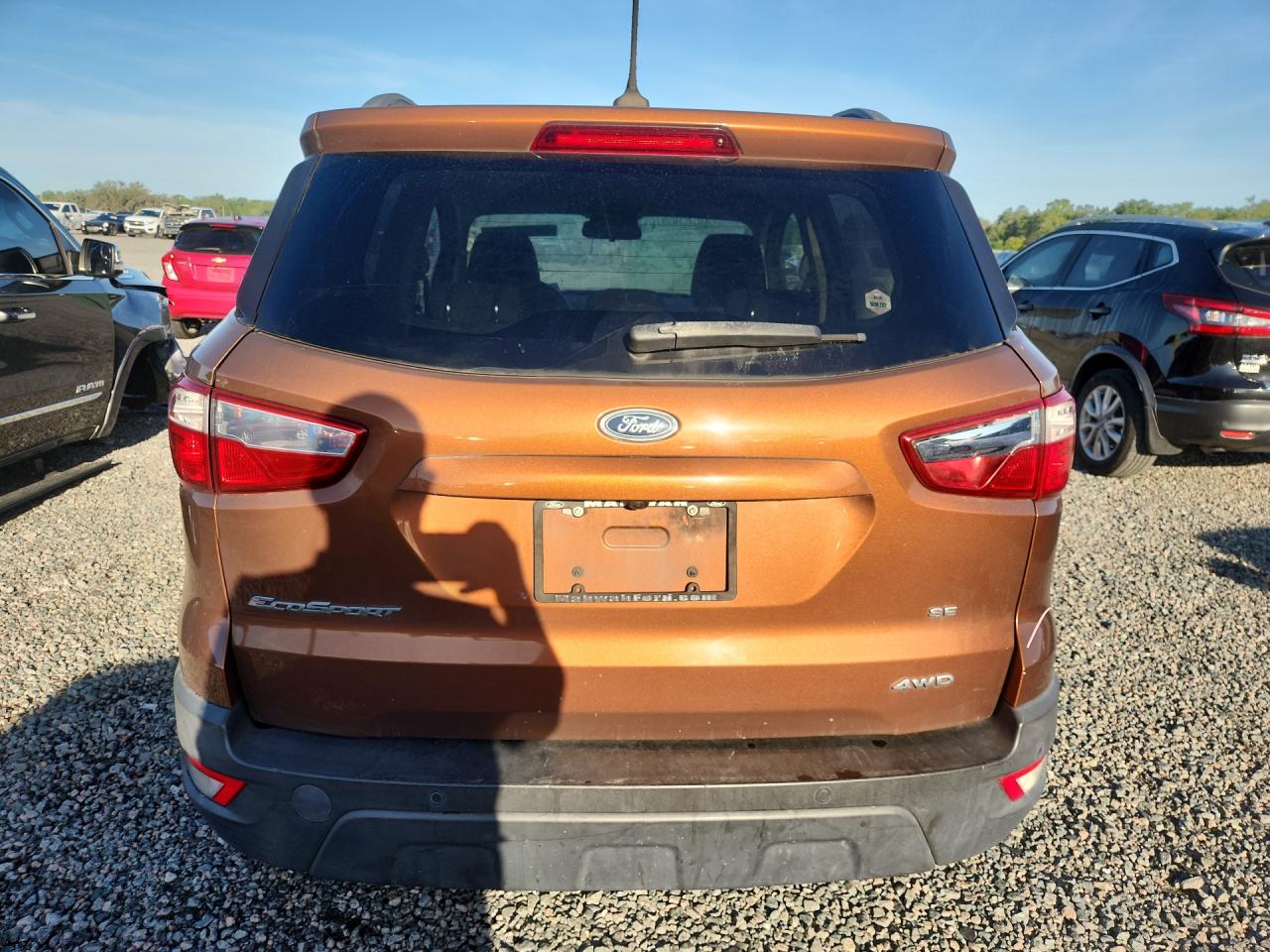2019 Ford Ecosport Se Brown vin: MAJ6S3GL6KC270640