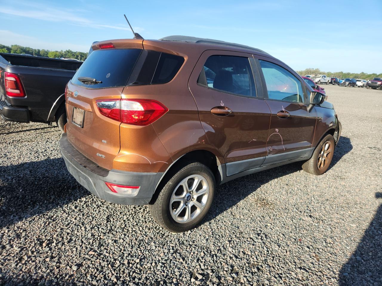 2019 Ford Ecosport Se Brown vin: MAJ6S3GL6KC270640