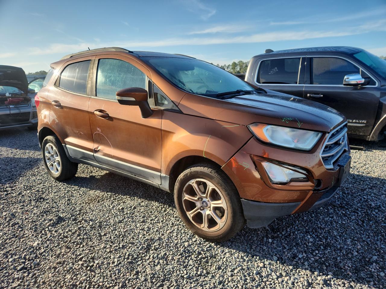 2019 Ford Ecosport Se Brown vin: MAJ6S3GL6KC270640
