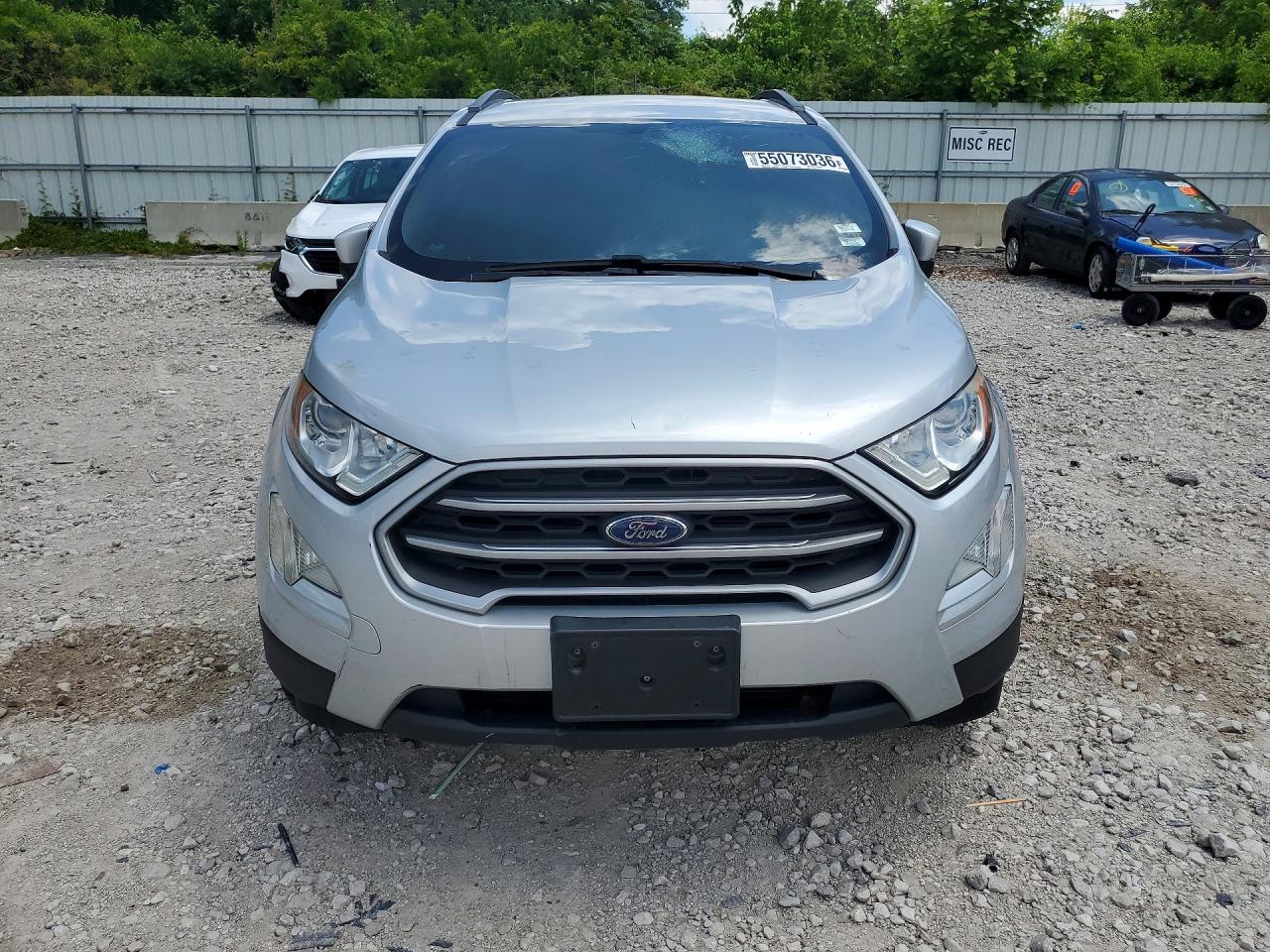 2019 Ford Ecosport Se Gray vin: MAJ6S3GL7KC307386