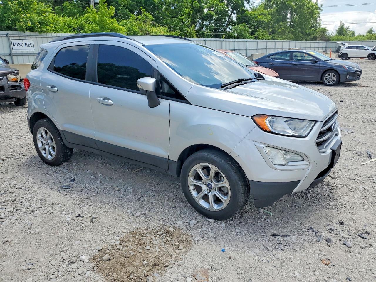 2019 Ford Ecosport Se Gray vin: MAJ6S3GL7KC307386