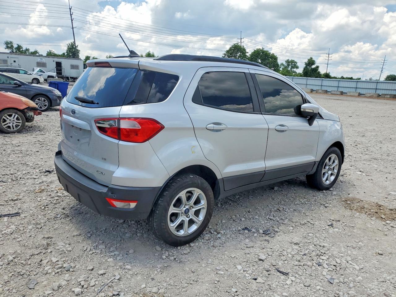 2019 Ford Ecosport Se Gray vin: MAJ6S3GL7KC307386