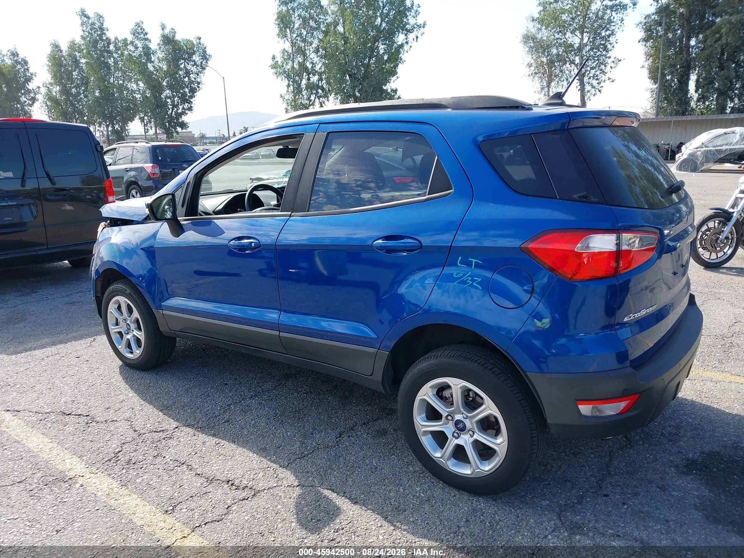 2020 Ford Ecosport Se Blue vin: MAJ6S3GLXLC346975