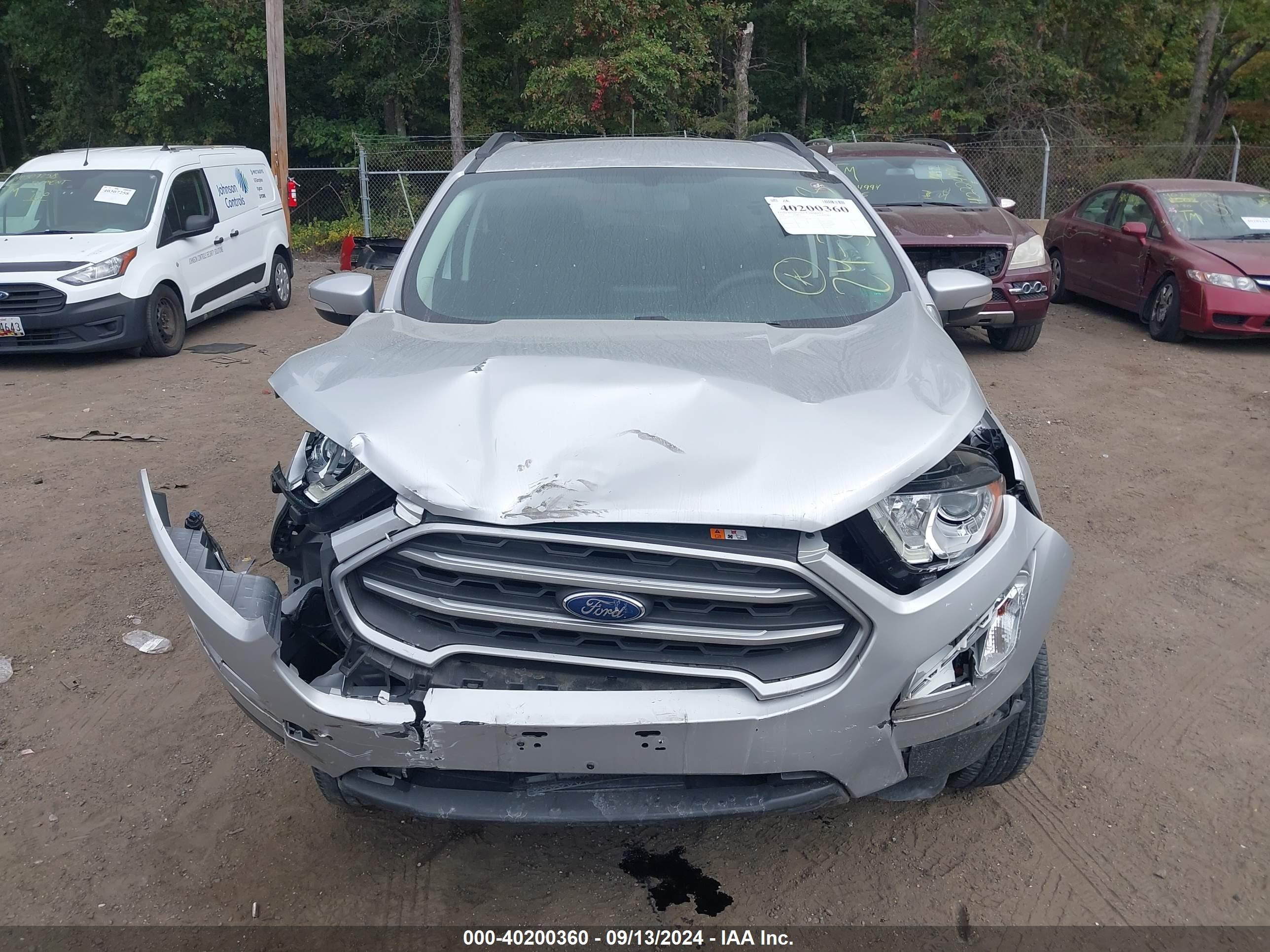 2021 Ford Ecosport Se Silver vin: MAJ6S3GLXMC402379