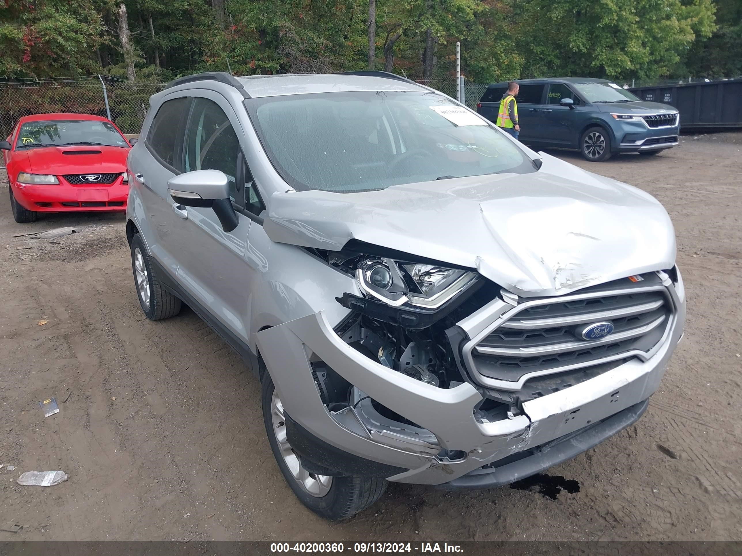 2021 Ford Ecosport Se Серебряный vin: MAJ6S3GLXMC402379