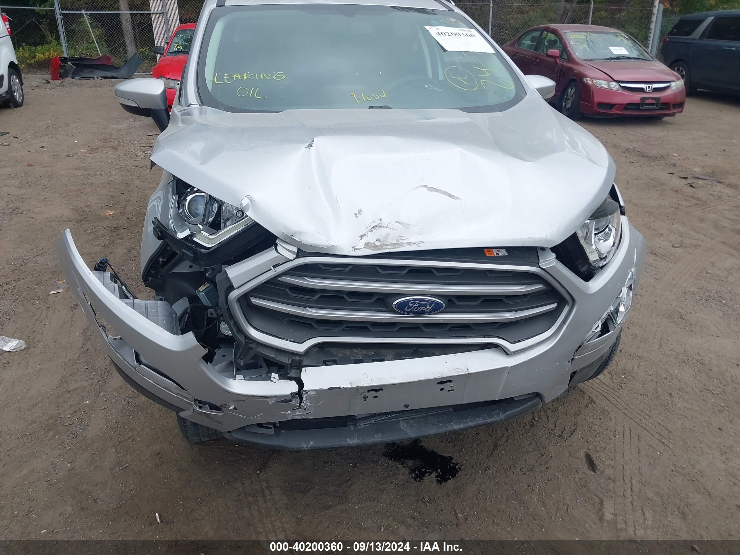 2021 Ford Ecosport Se Silver vin: MAJ6S3GLXMC402379