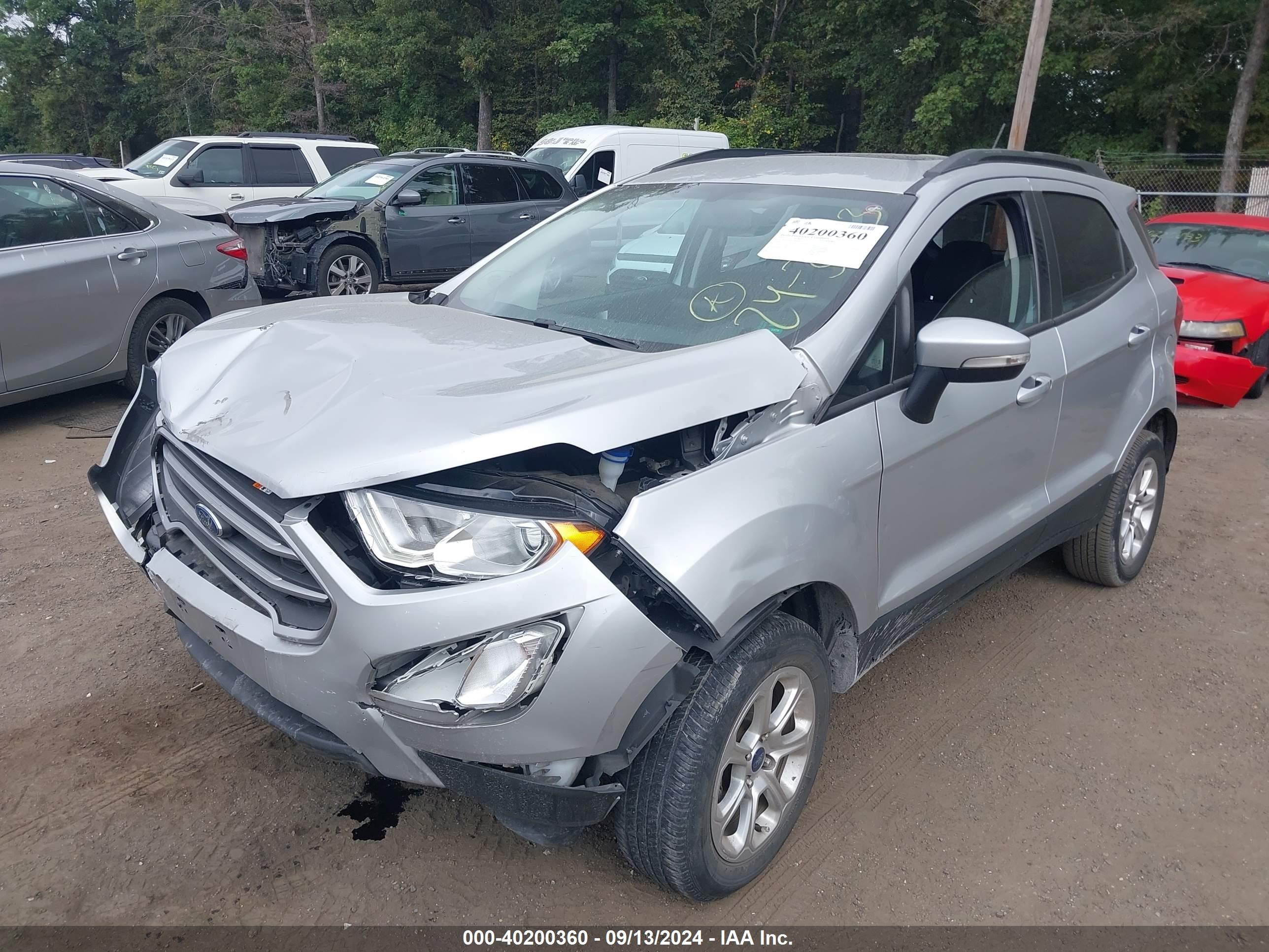 2021 Ford Ecosport Se Silver vin: MAJ6S3GLXMC402379