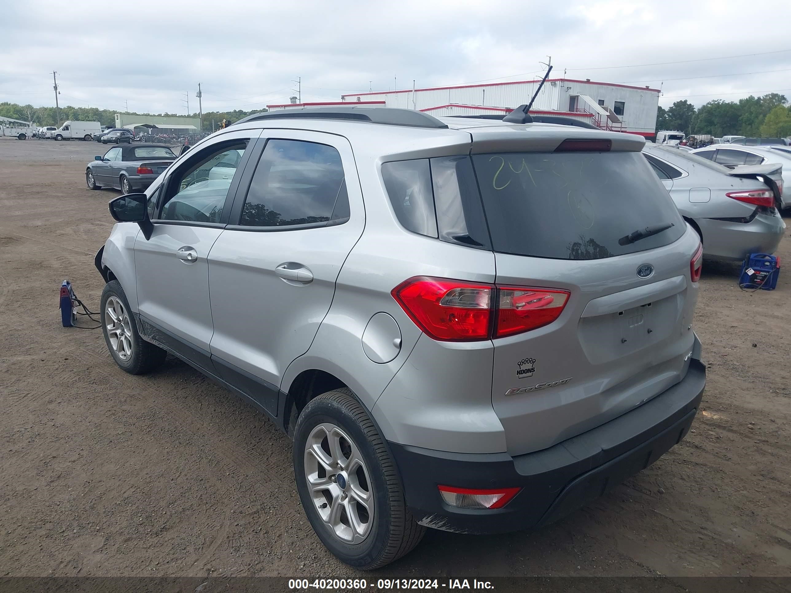 2021 Ford Ecosport Se Silver vin: MAJ6S3GLXMC402379