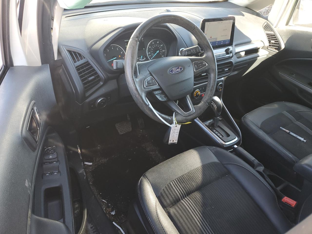 2022 Ford Ecosport Ses White vin: MAJ6S3JL2NC457189